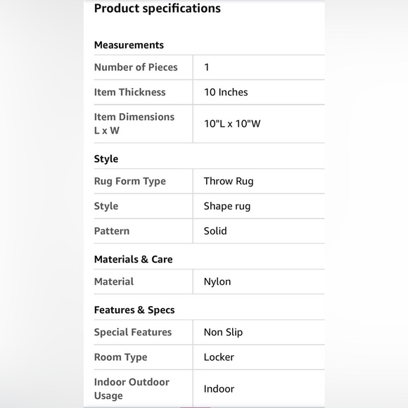 103. Kids School Locker Fur Rug Carpet by Locker Interior - Blue, 10 inch square - Picture 3 of 8